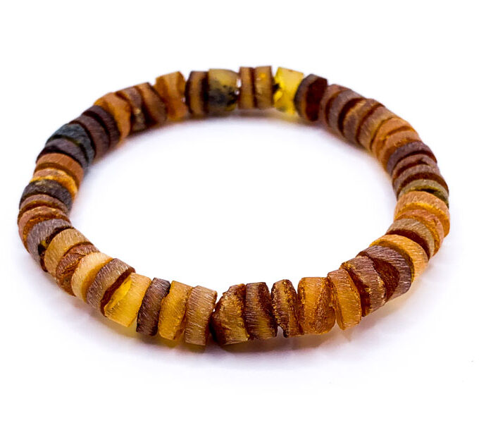 brown amber men bracelet