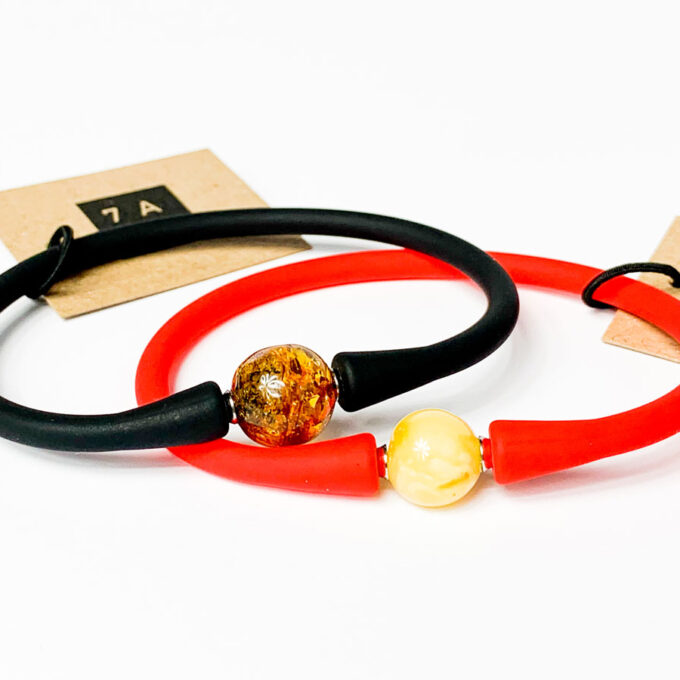 amber sphere bracelet