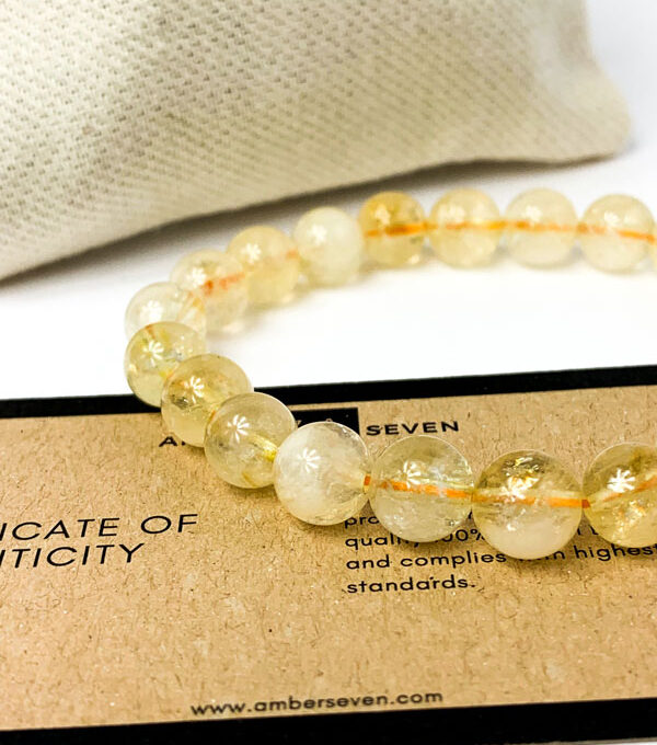yellow citrine gemstone bracelet