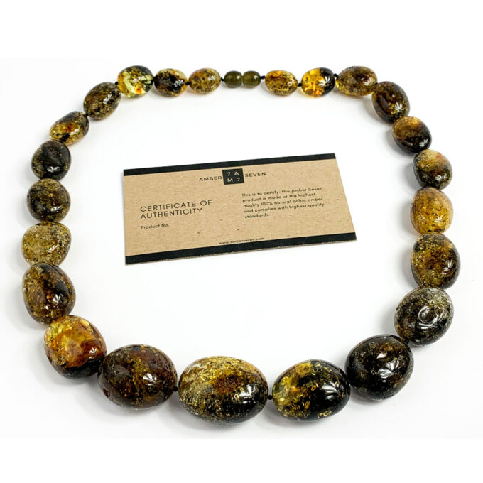 Luxurious Genuine Baltic Amber Necklace | Massive Luxury Amber Chain