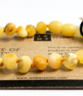 raw butterscotch amber children bracelet