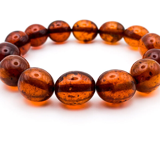 baltic amber nugget bracelet